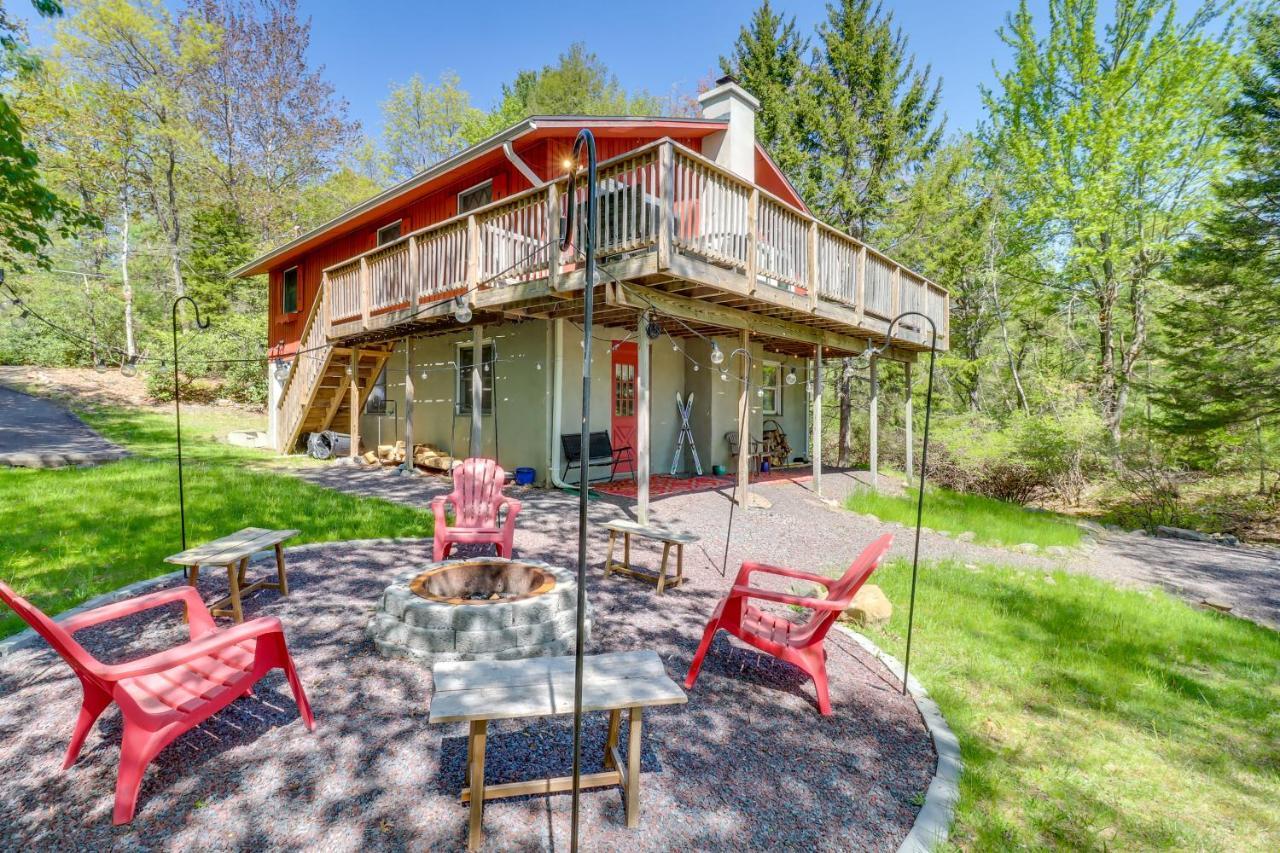 Lakefront Poconos Vacation Rental With Swim Dock! Long Pond Dış mekan fotoğraf