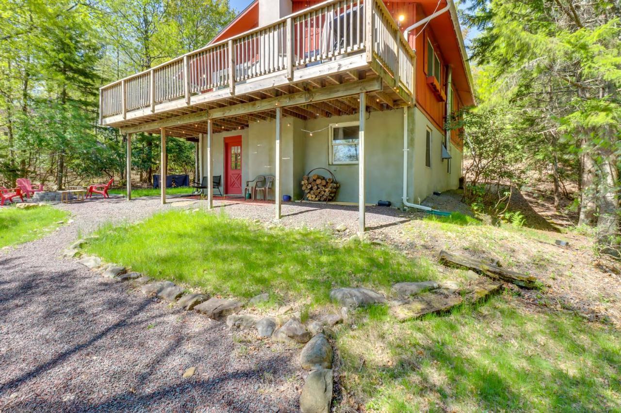 Lakefront Poconos Vacation Rental With Swim Dock! Long Pond Dış mekan fotoğraf